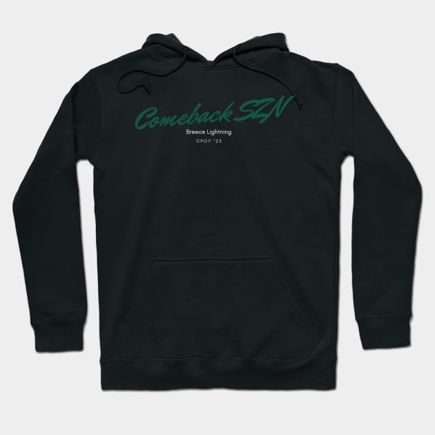 Breece Hall Comeback SZN Hoodie by SportsGuyTrey